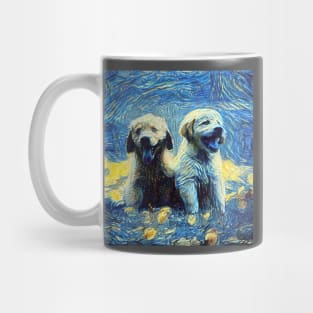 Cute puppy painting (pet, dog, pretty and hiking) Mug